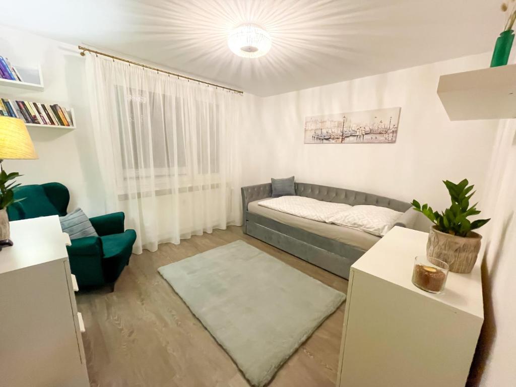 Postel nebo postele na pokoji v ubytování Apartman Anita