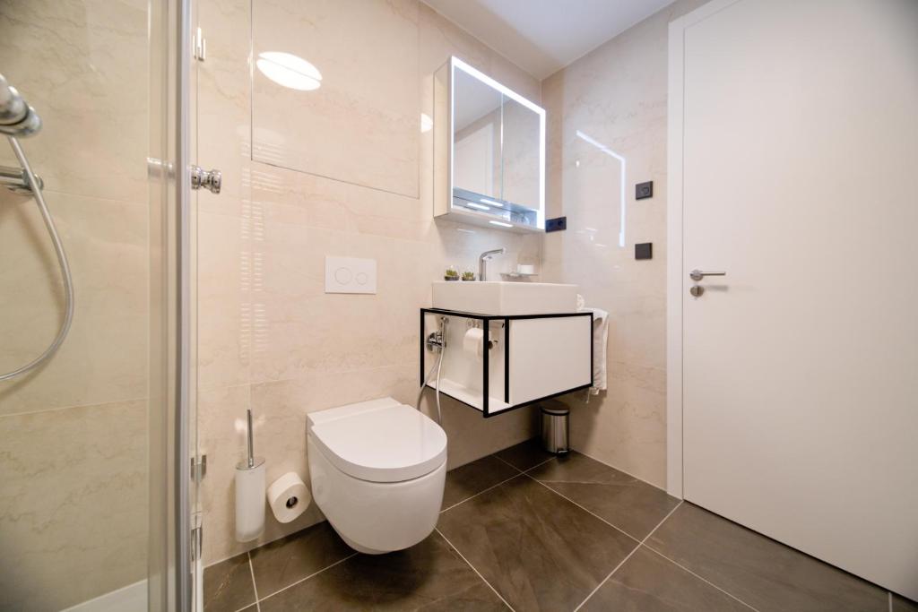 Koupelna v ubytování Molo-Lipno Residence B202