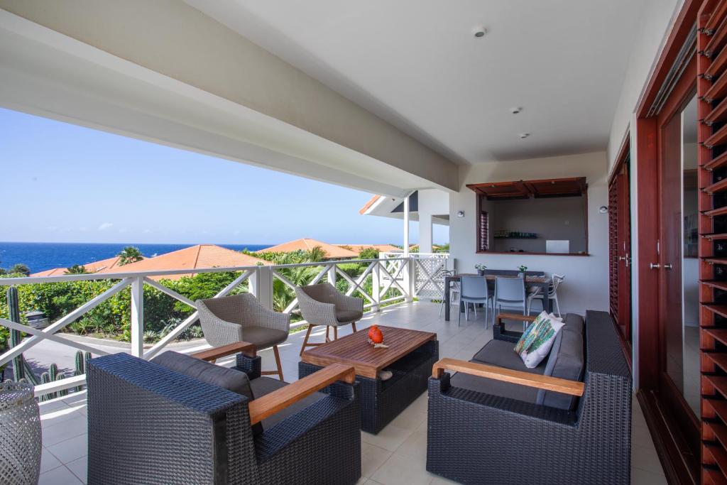 Posezení v ubytování Boca Gentil sea view apartment - Jan Thiel