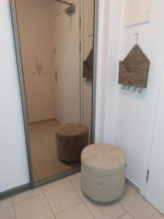 Kúpeľňa v ubytovaní Apartament Riviera z tarasem - Playa Baltis