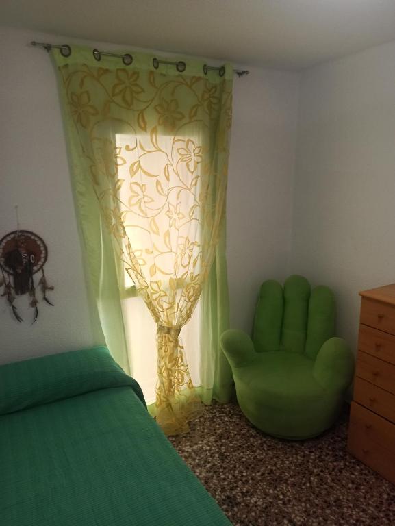 Postel nebo postele na pokoji v ubytování Apartamento en Serra con preciosas vistas.