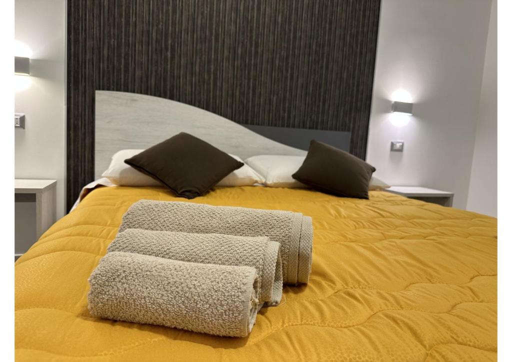 Postel nebo postele na pokoji v ubytování GIROOMS B&B