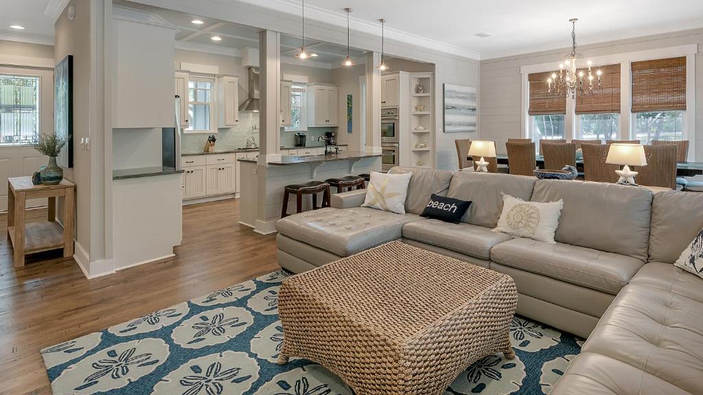 Køkken eller tekøkken på Blue Bungalow