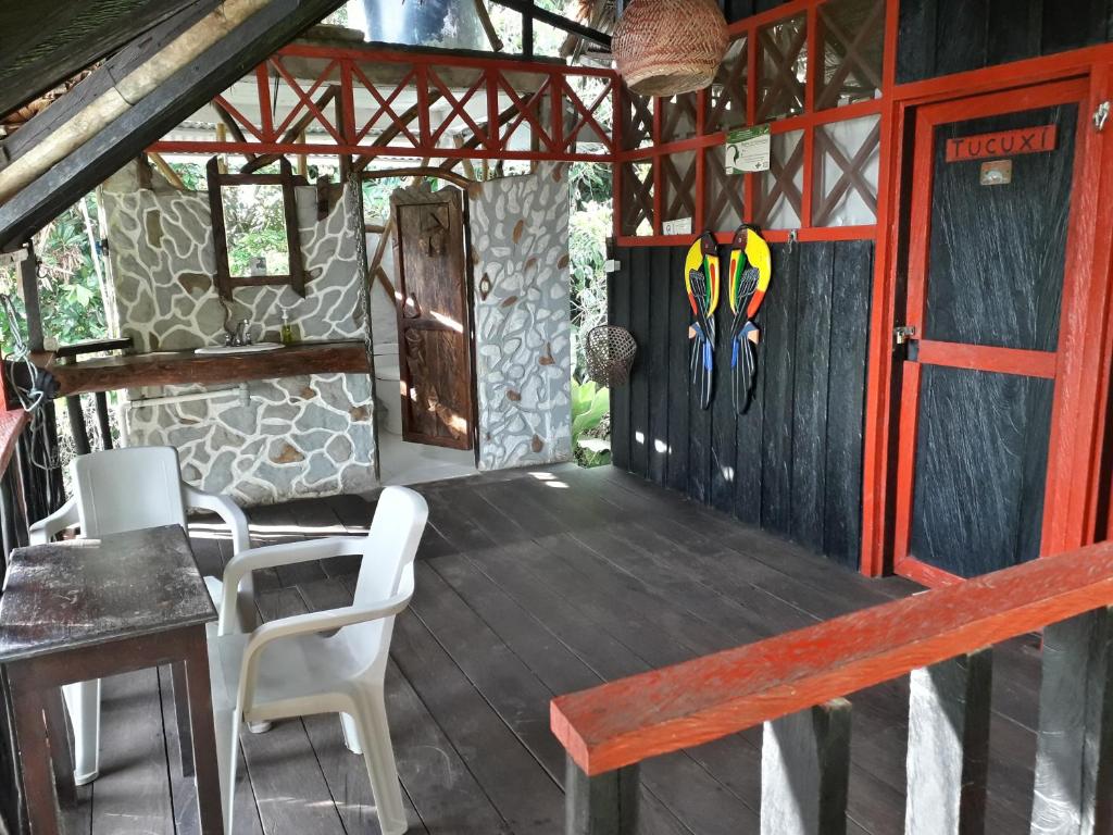 Posezení v ubytování Maloka Napü - Ecodestinos