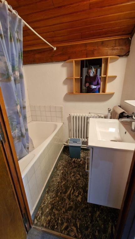 Kúpeľňa v ubytovaní Chalet l'Acinos