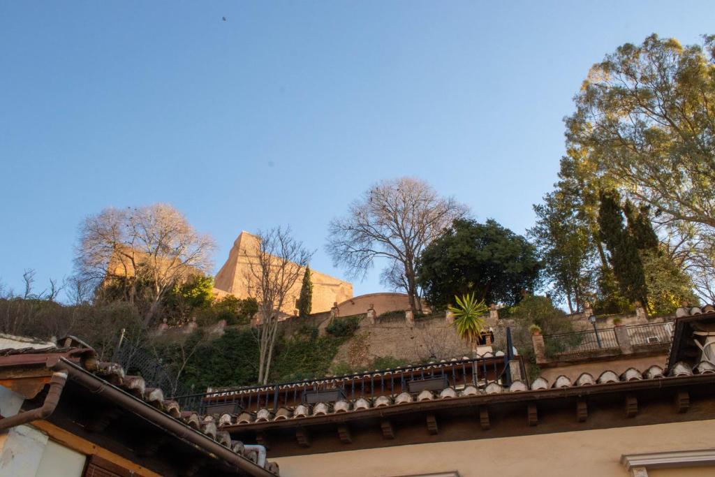a view from the roof of a building at Ático con terraza en Cuesta Gomérez in Granada