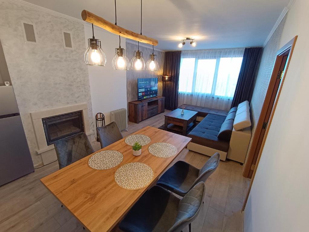 Kuchyň nebo kuchyňský kout v ubytování Viva 4 Apartment ski to the door complex Grand Monastery Pamporovo