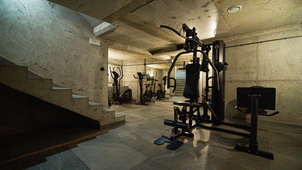 Posilňovňa alebo fitness centrum v ubytovaní Czorsztyn Prestige