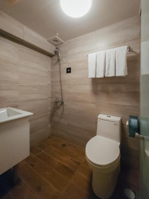 Koupelna v ubytování Taipei Inn