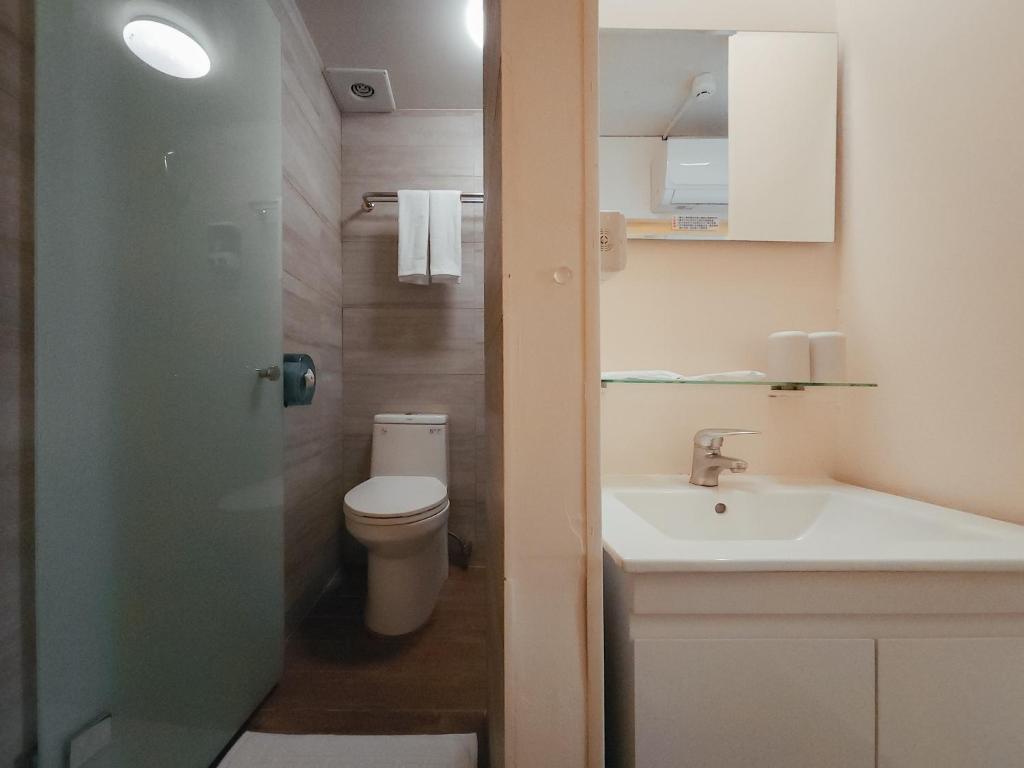 Koupelna v ubytování Taipei Inn