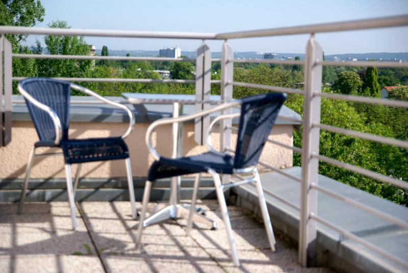 Balkón nebo terasa v ubytování Hotel Am Weberplatz
