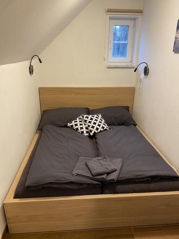 Łóżko lub łóżka w pokoju w obiekcie Apartmán 430