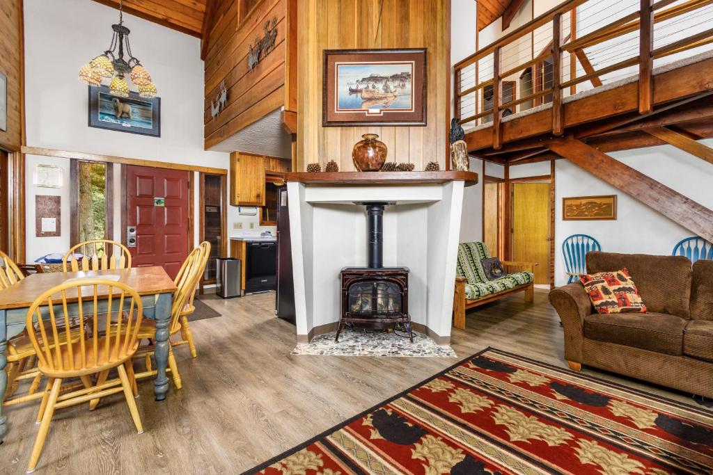 Posezení v ubytování Vail Chalet