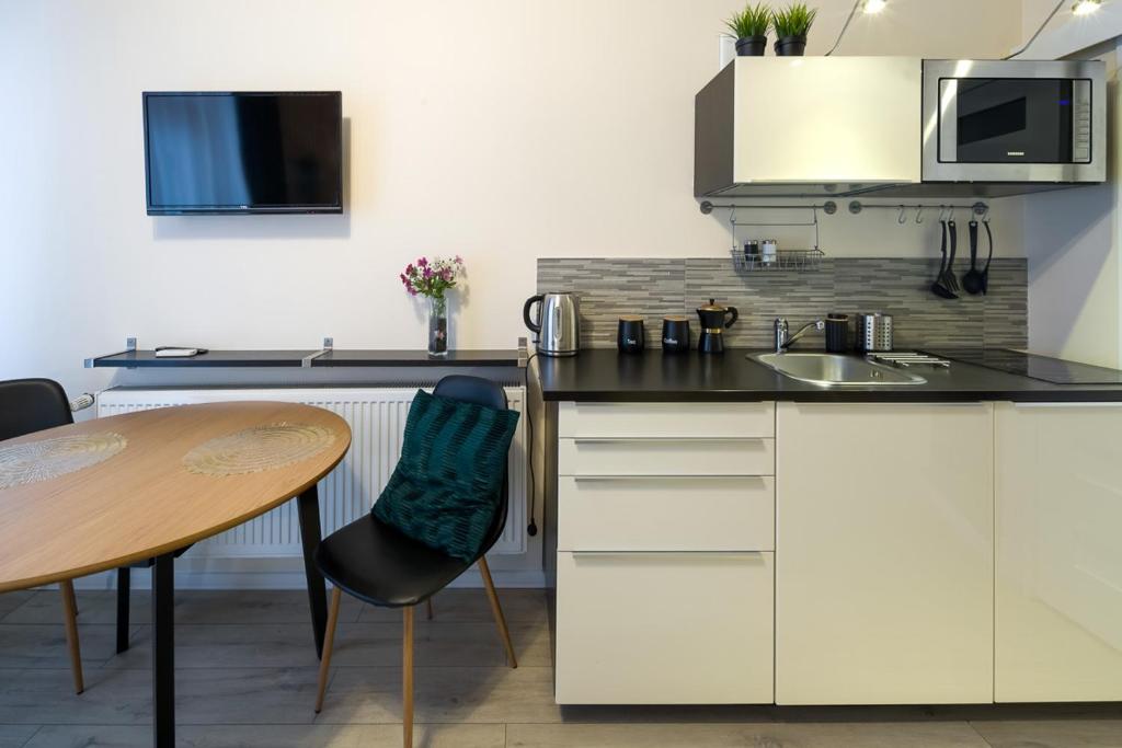 Kuchyňa alebo kuchynka v ubytovaní Modern apartment in best location