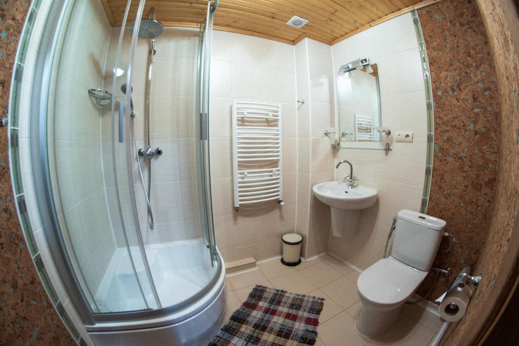 Koupelna v ubytování Mini Hotel Laplandiya