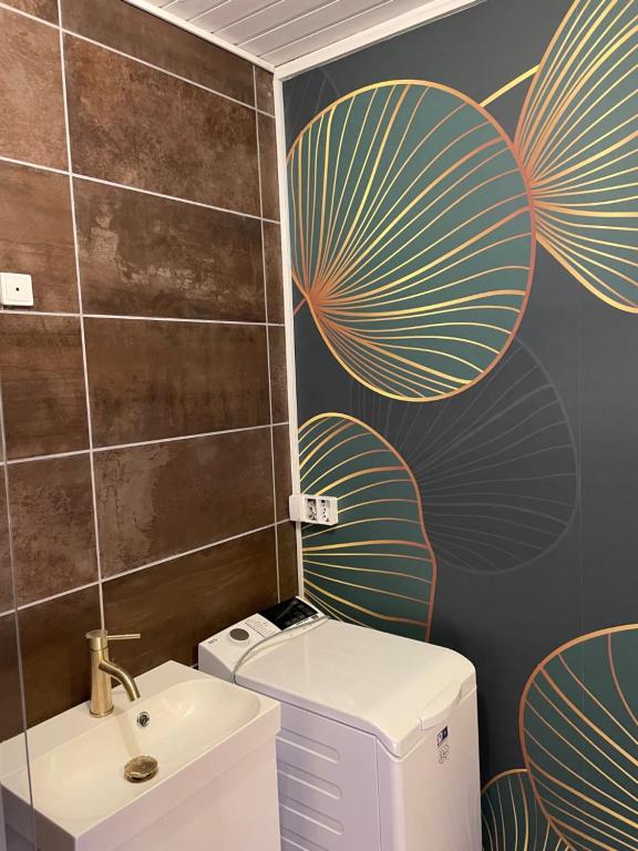 Koupelna v ubytování Jonstrupvejens Apartments Lejl C