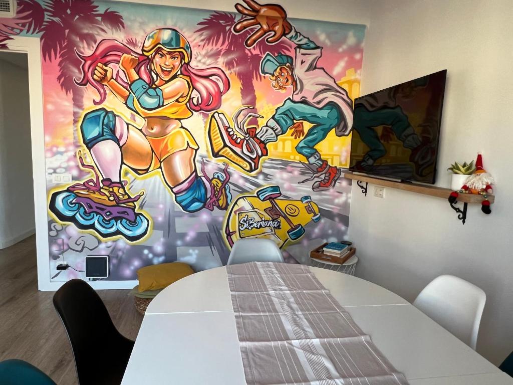 Posteľ alebo postele v izbe v ubytovaní Charming appartement in the heart of Barcelona