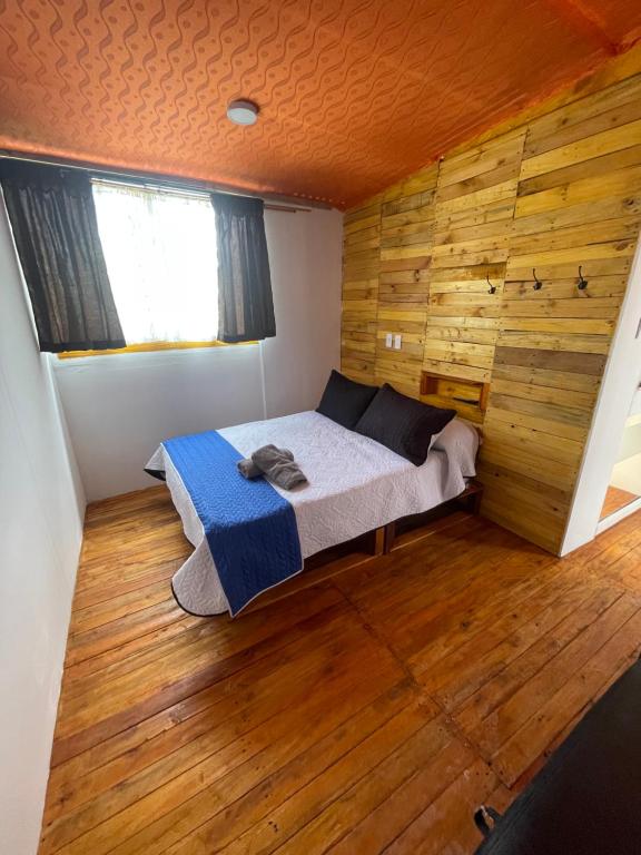 Postel nebo postele na pokoji v ubytování Glamping en villa