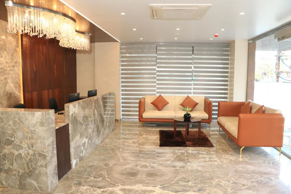 Posezení v ubytování Hotel Rudra Royals
