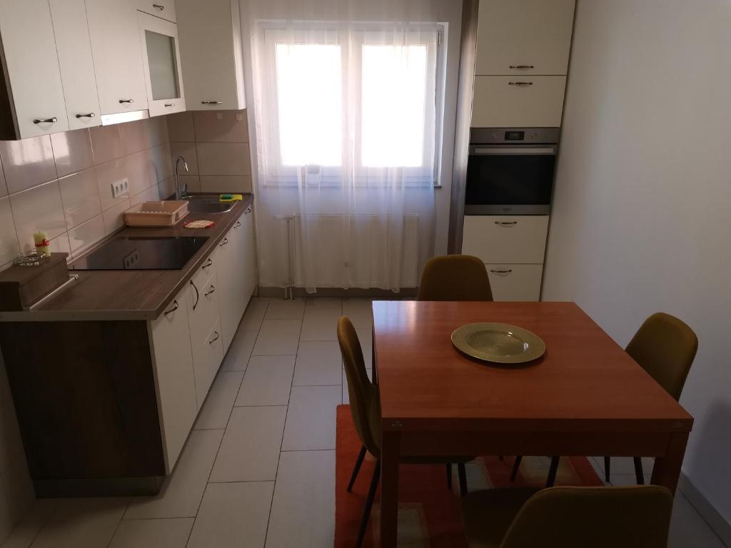 Kuchyň nebo kuchyňský kout v ubytování Apartman Stojanović