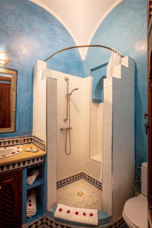 Koupelna v ubytování Riad & Spa Bahia Salam