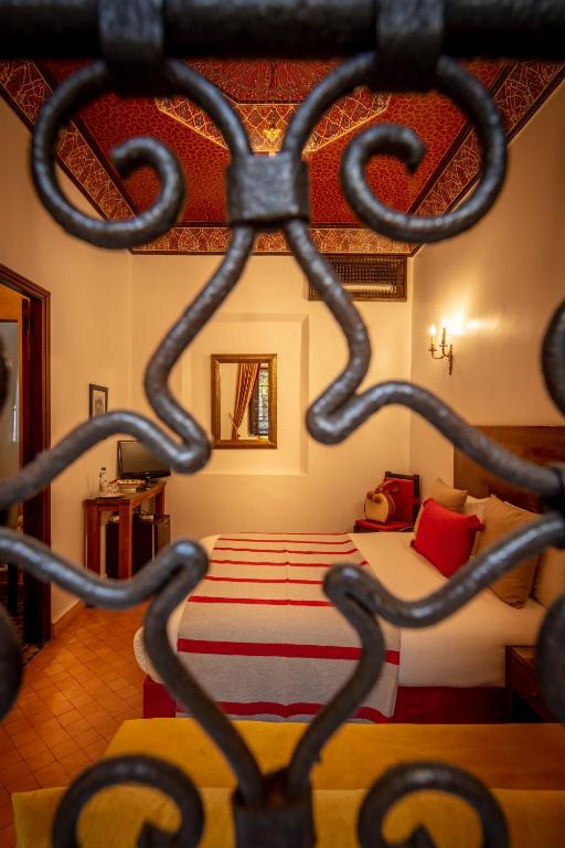 Postel nebo postele na pokoji v ubytování Riad & Spa Bahia Salam