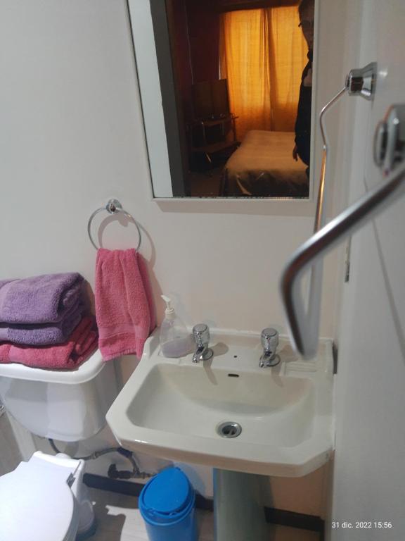 Koupelna v ubytování Hostal Klein
