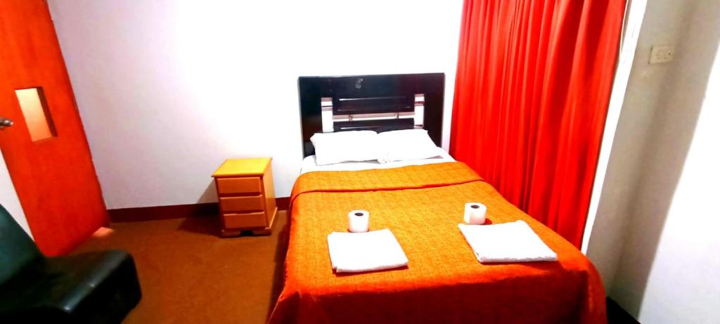 Un ou plusieurs lits dans un hébergement de l'établissement Andes Hostel