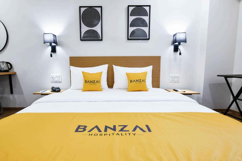Postel nebo postele na pokoji v ubytování BANZAI ROOMS