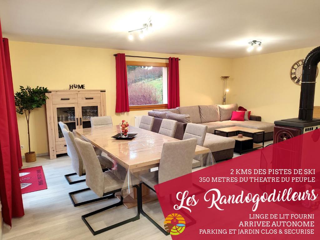 Posedenie v ubytovaní Les Randogodilleurs avec Jacuzzi à 2kms des pistes et 350m du Théatre du Peuple !