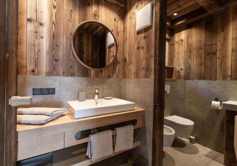 Koupelna v ubytování Chalet Tschogerhof Tiers am Rosengarten Dolomiten