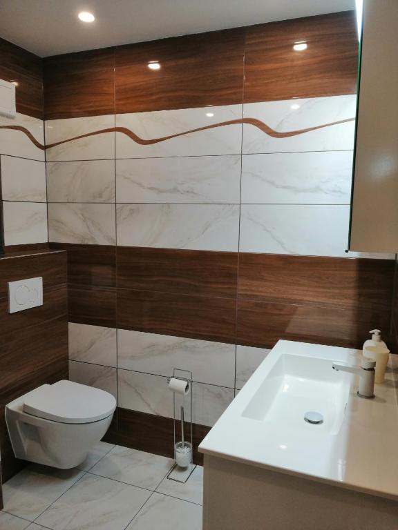 Koupelna v ubytování Apartmán West