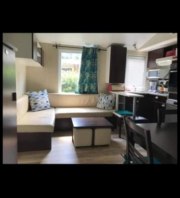 Posedenie v ubytovaní Mobil home 4-6 personnes bord de mer Argeles sur mer camping équinoxe
