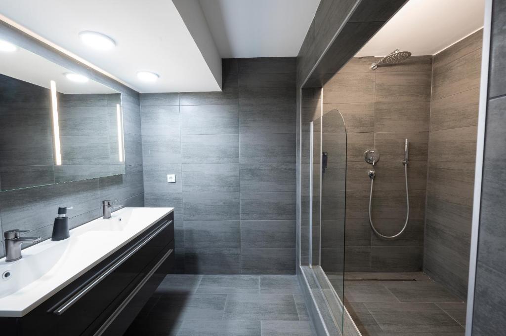Koupelna v ubytování Hotel Astoria Stuttgart City