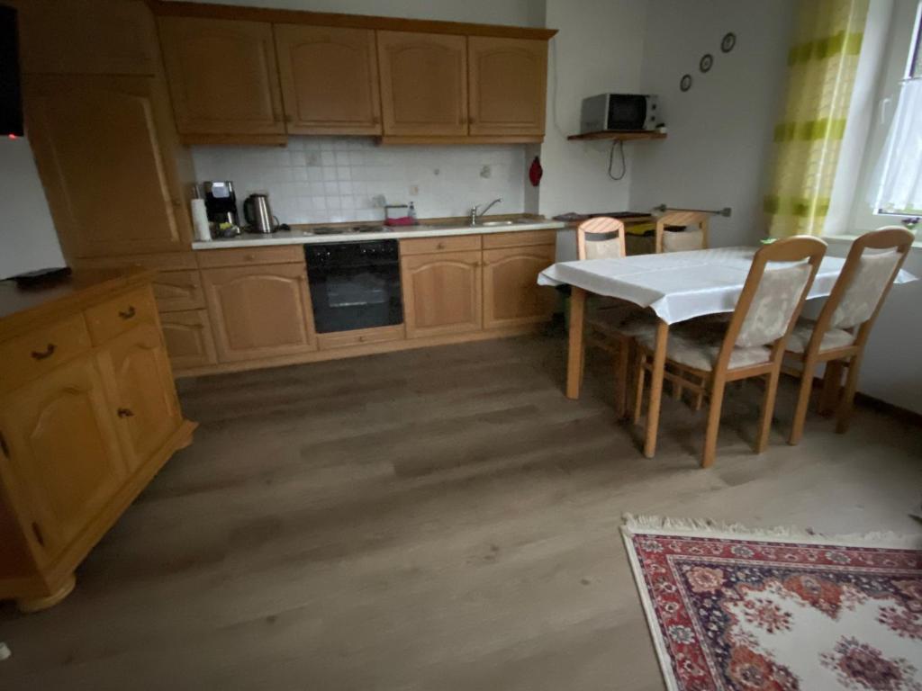 Kuchyň nebo kuchyňský kout v ubytování Sabine’s Gästehaus