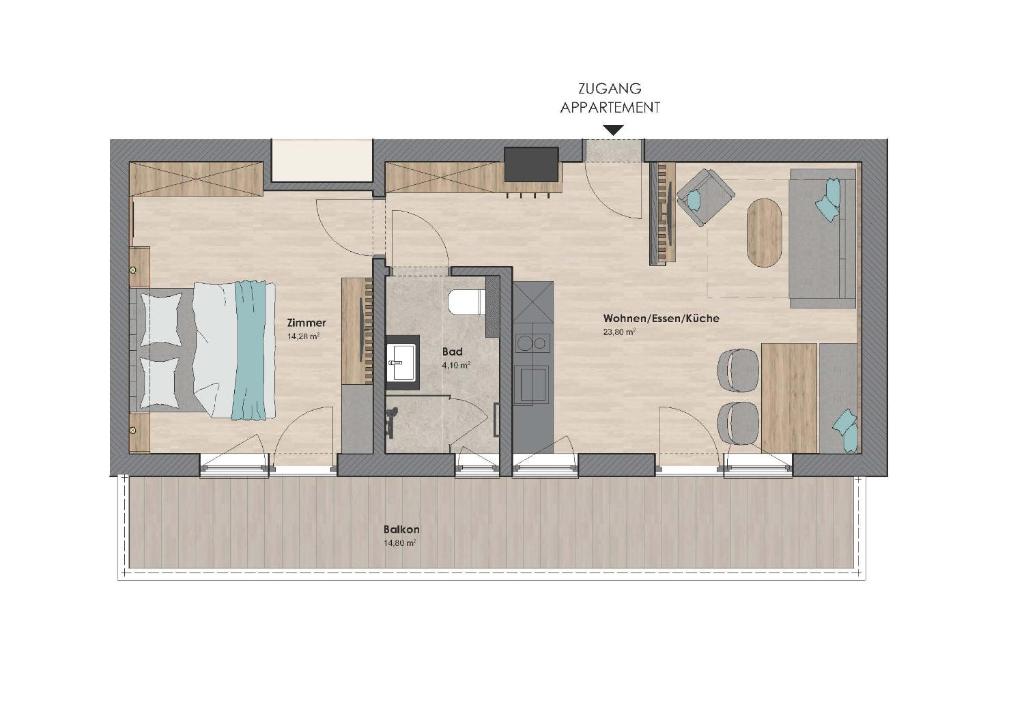Winkler Appartements - Appartement Met één Slaapkamer