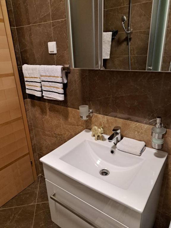 Kúpeľňa v ubytovaní Apartman Blue