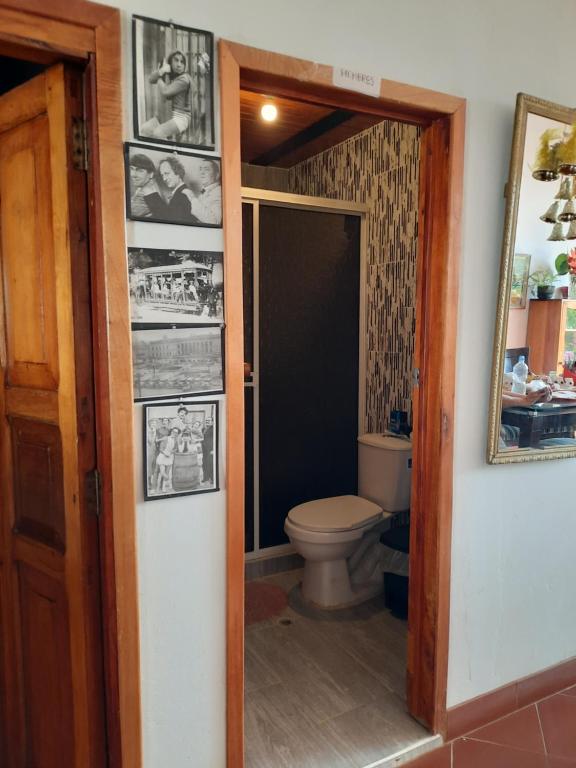 Koupelna v ubytování Hostal posada San jose