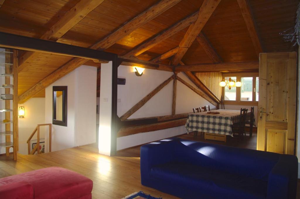 Posezení v ubytování La Casa Altrui - Loft incantevole, open space