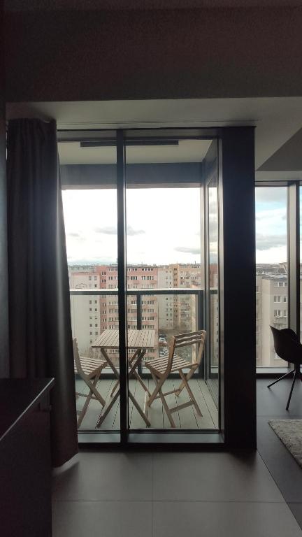 Balkón nebo terasa v ubytování Hanza Tower Studio