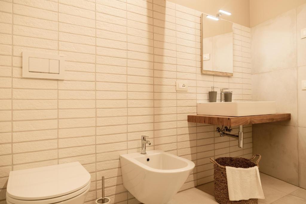 Koupelna v ubytování B&B Casa Pralunghi