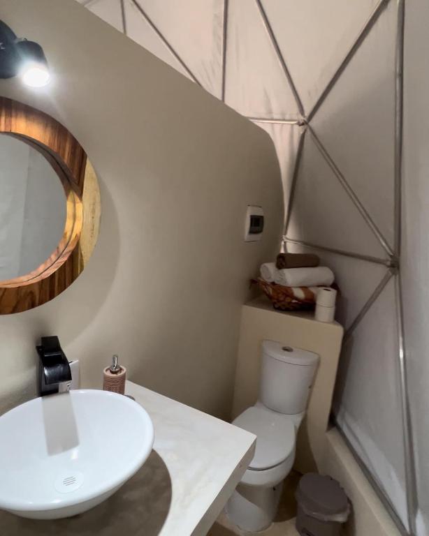 Koupelna v ubytování Glamping Mayan Glam
