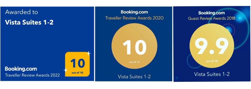 Certifikát, ocenenie alebo iný dokument vystavený v ubytovaní Vista Suites 1-2