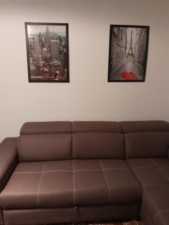 A seating area at Sara