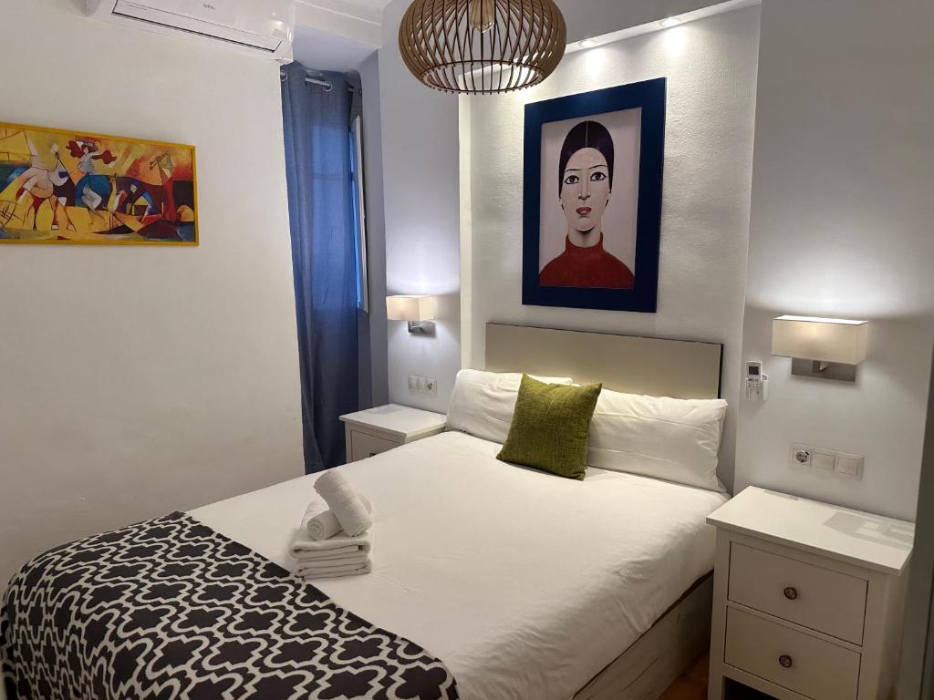 Postel nebo postele na pokoji v ubytování Virgen de Begoña - Bonito Apartamento a un paso del centro