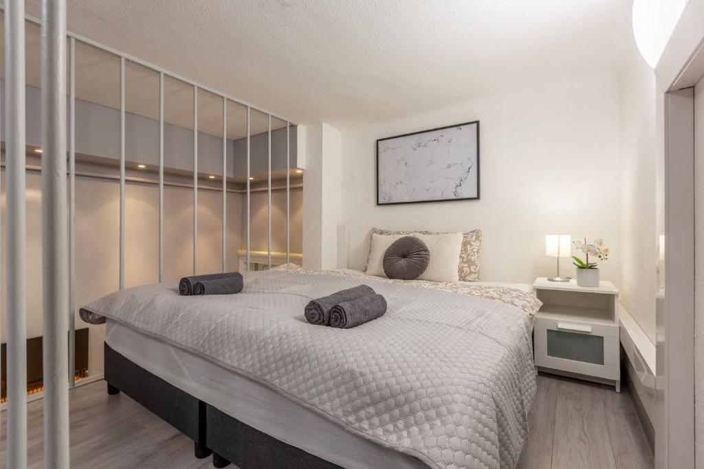 Posteľ alebo postele v izbe v ubytovaní Downtown Apartment in the Heart of Budapest