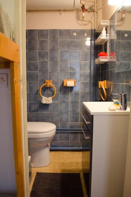 Kúpeľňa v ubytovaní T2 cabine avec terrasse plein sud 30m2 aux angles
