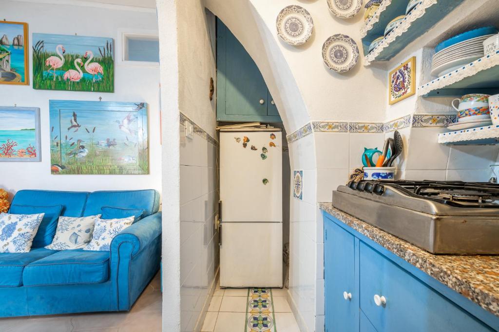 Kuchyň nebo kuchyňský kout v ubytování Casa San Fruttuoso