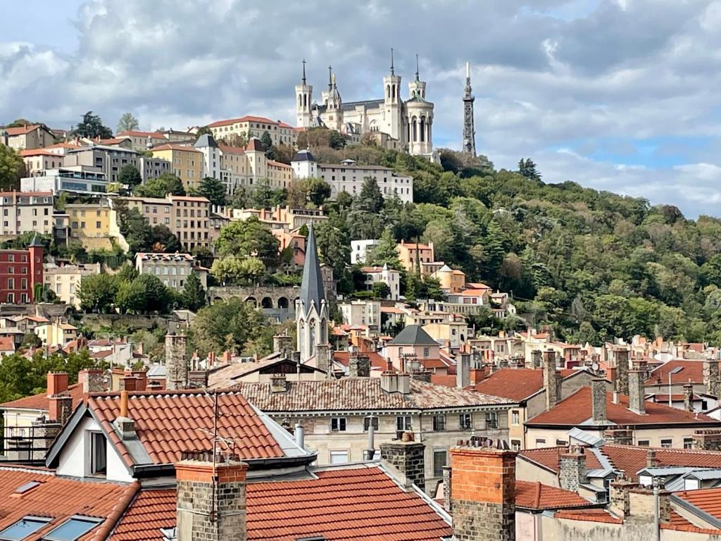Výhľad na mesto Lyon alebo výhľad na mesto priamo z apartmánu