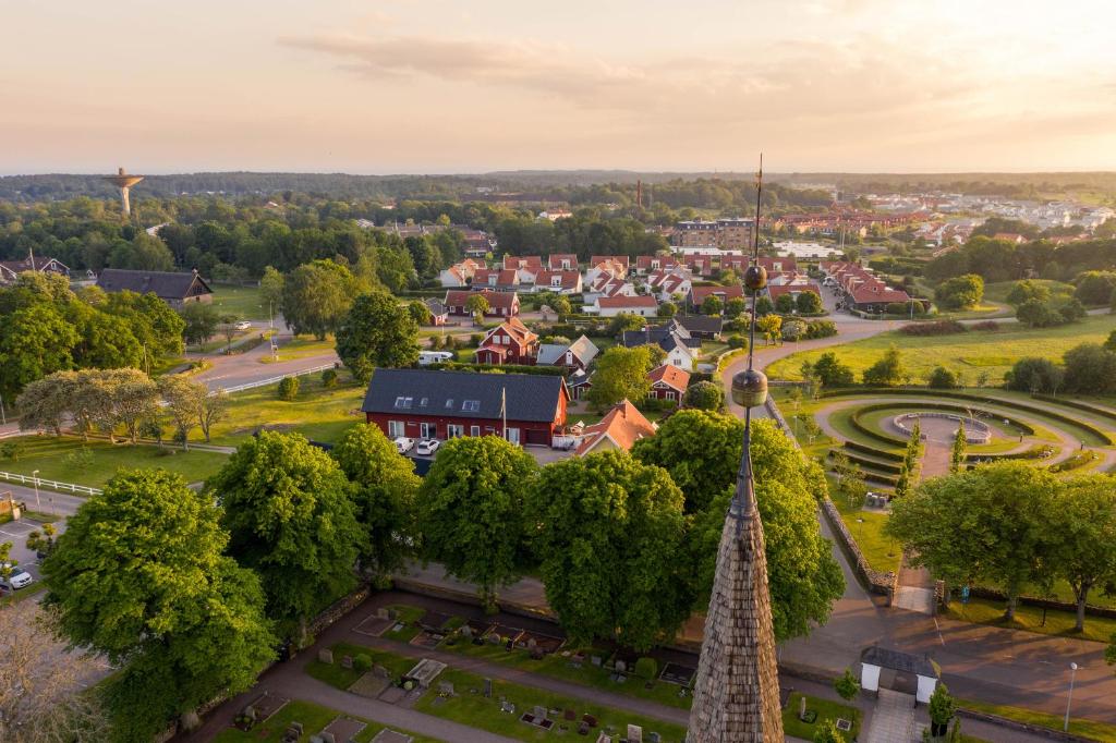 Letecký snímek ubytování Halmstad Gårdshotell